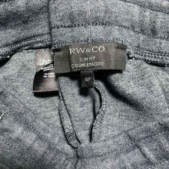 RW&CO Men’s Heather Grey Joggers Slim Fit Size Small - Picture 6 of 6